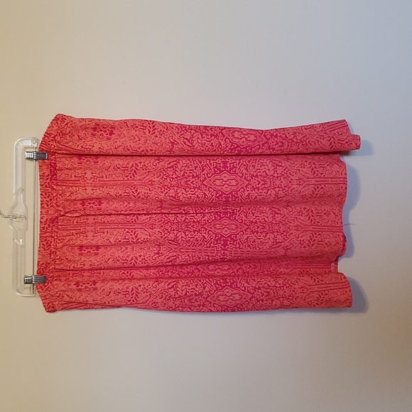 Faded Glory Dresses & Skirts - Faded Glory pink patterned lightweight draw string skirt